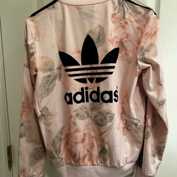 Floral Adidas Trefoil Zip Jacket - Picture 4 of 14